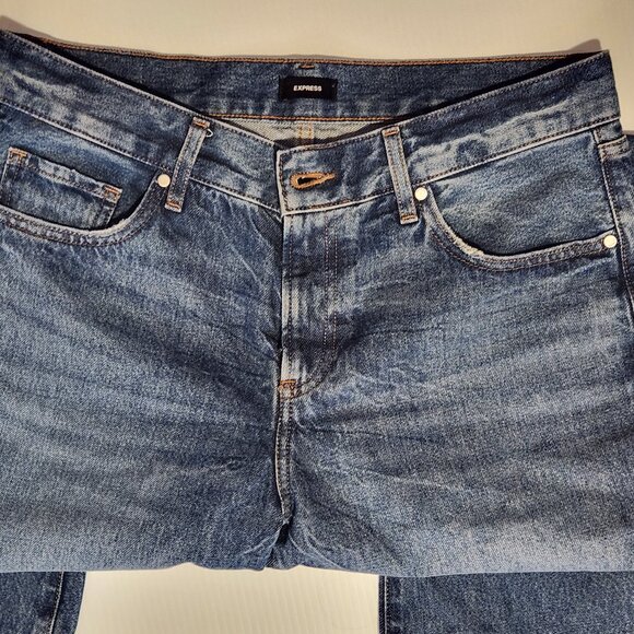 Women's Express Denim Jeans, flare leg, 70s style, size 8 Regular - Picture 6 of 6